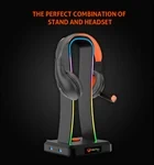 מתקן לאוזניות ורכזת MT-U002  Headphone Hanger Hub 3