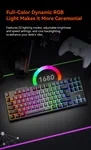מקלדת גיימינג מקצועית Meetion MK14 Pro Gaming RGB 3